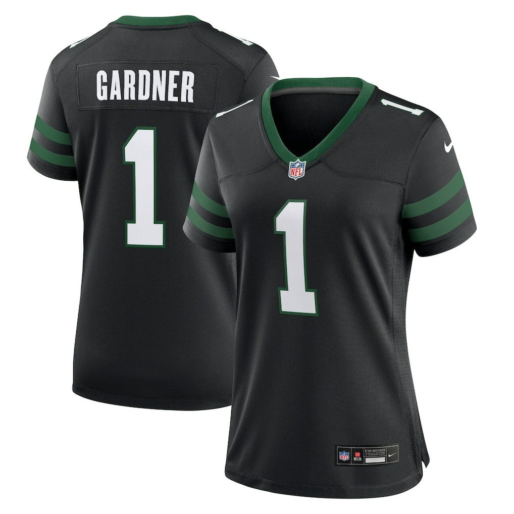 Ahmad Sauce Gardner New York Jets Women's Alternate Game Jersey - Legacy Black Jerseys