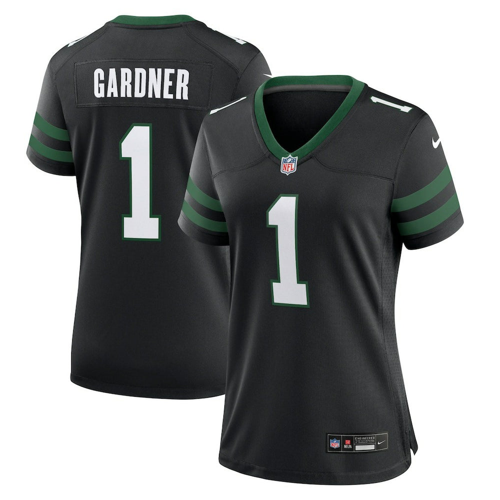 Ahmad Sauce Gardner New York Jets Women's Alternate Game Jersey - Legacy Black Jerseys