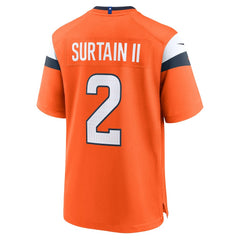 Patrick Surtain II Denver Broncos Mile High Collection Game Jersey - Orange Jerseys