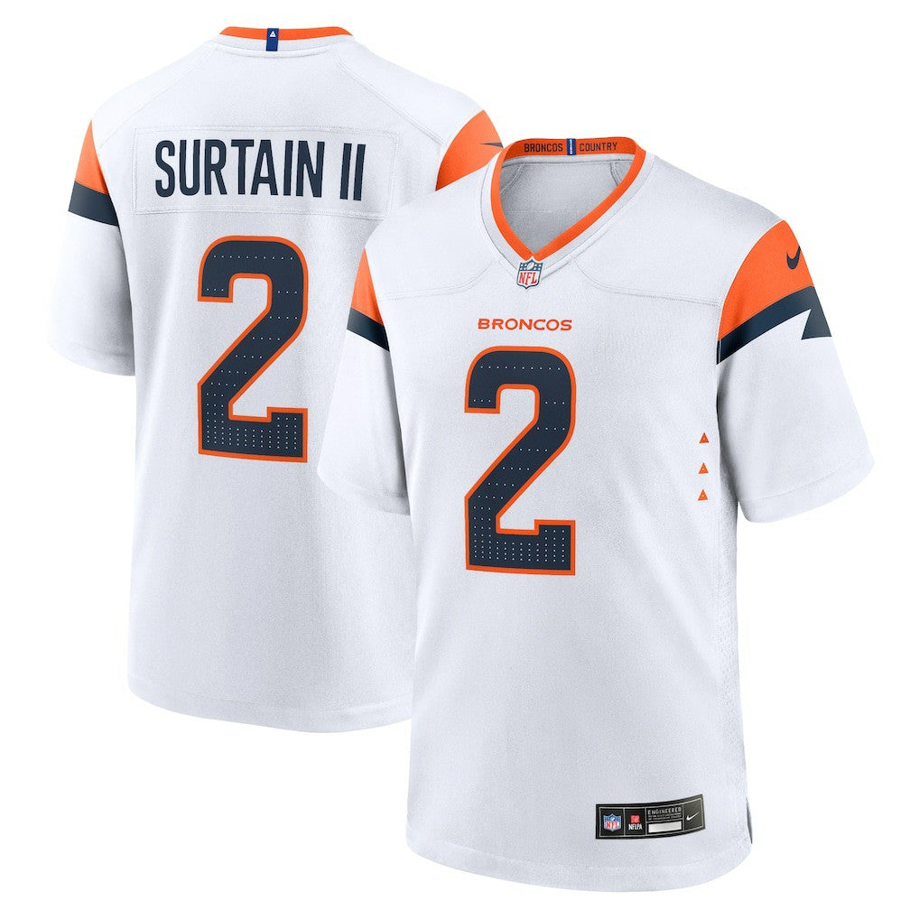 Patrick Surtain II Denver Broncos Mile High Collection Game Jersey - White Jerseys