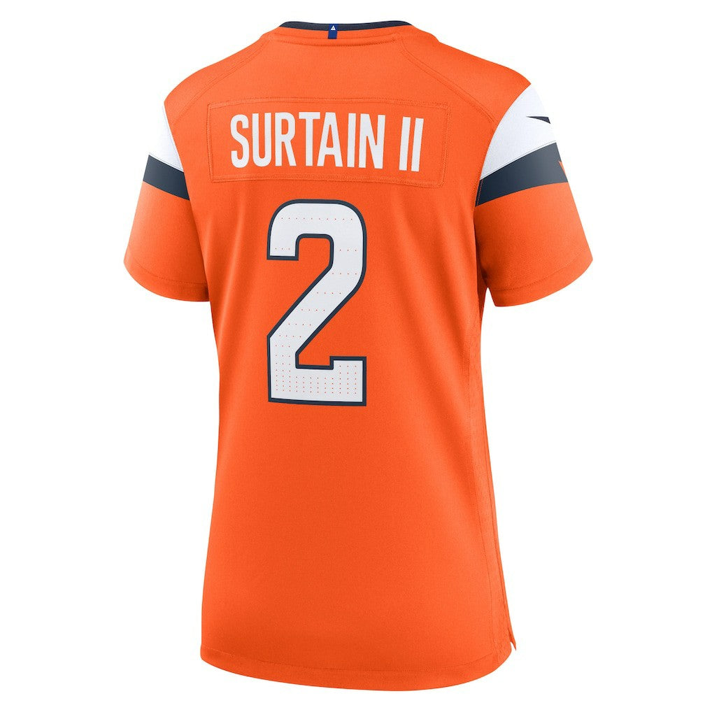Patrick Surtain II Denver Broncos Women's Mile High Collection Game Jersey - Orange Jerseys