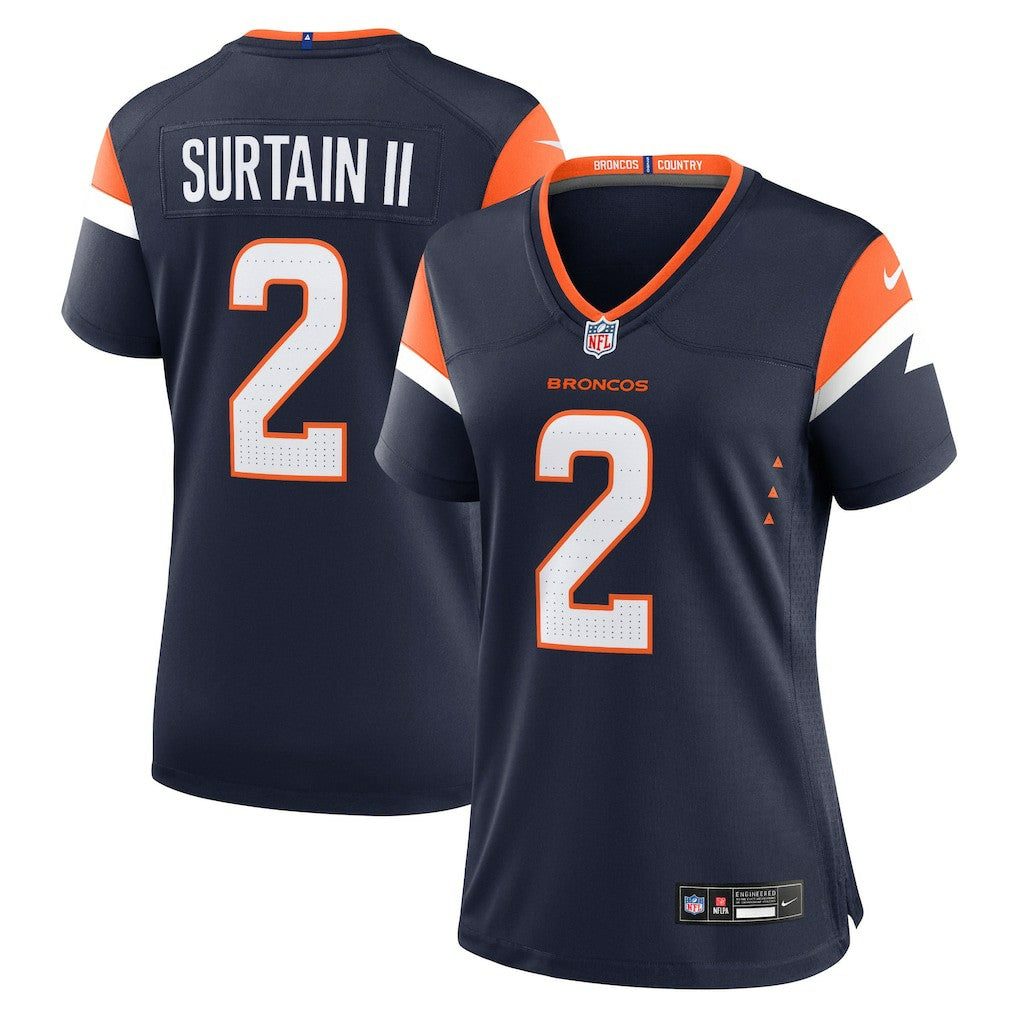 Patrick Surtain II Denver Broncos Women's Mile High Collection Alternate Game Jersey - Navy Jerseys