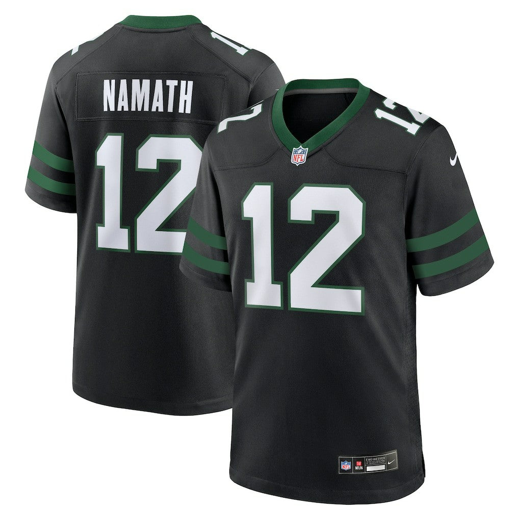 Joe Namath New York Jets Alternate Retired Player Game Jersey - Legacy Black Jerseys