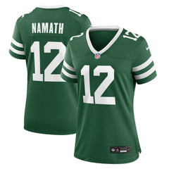 Joe Namath New York Jets Women's Retired Player Game Jersey - Legacy Green Jerseys
