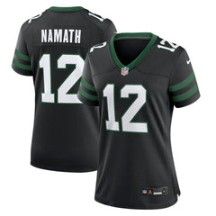 Joe Namath New York Jets Women's Retired Player Alternate Game Jersey - Legacy Black Jerseys