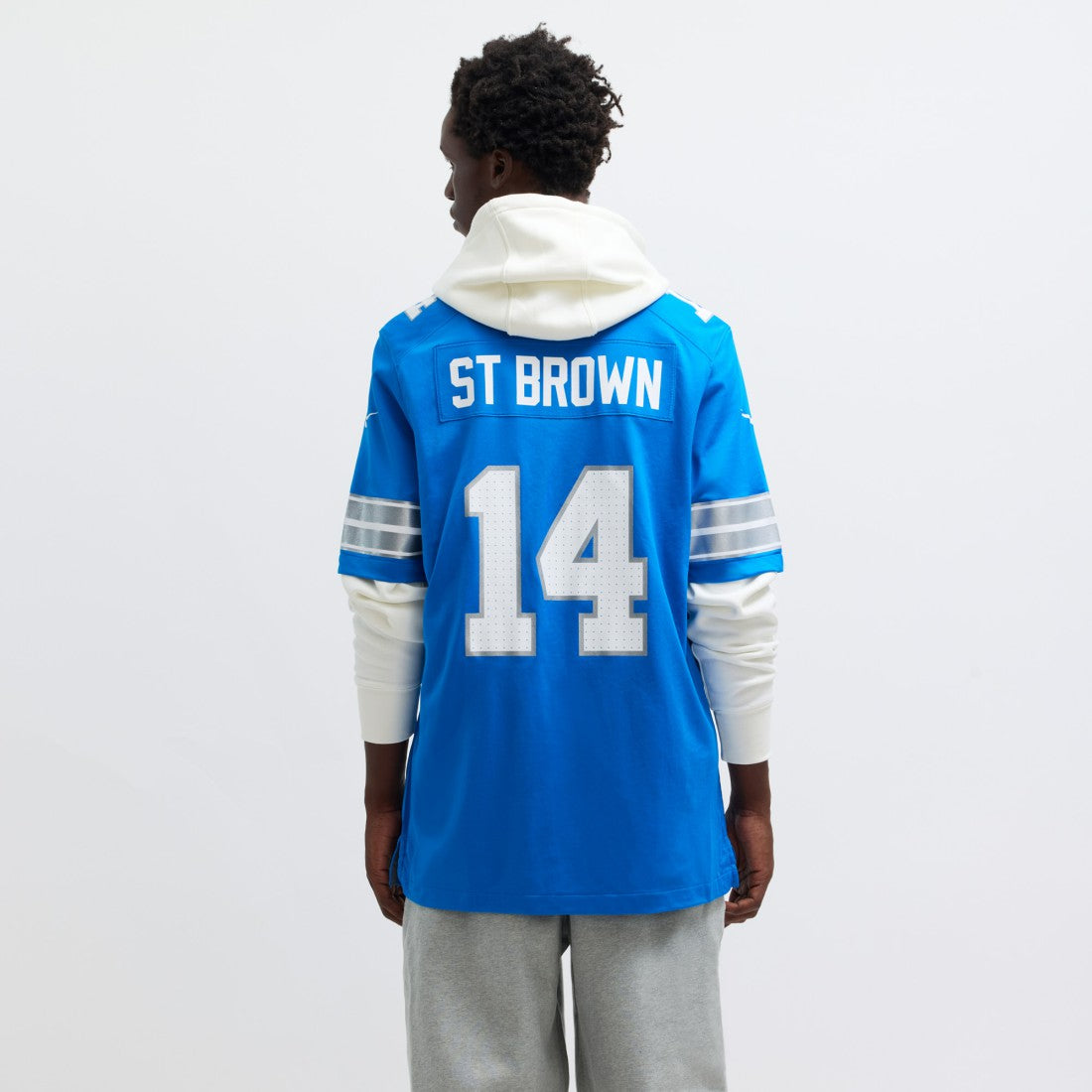 Amon-Ra St. Brown Detroit Lions Game Jersey - Blue Jerseys