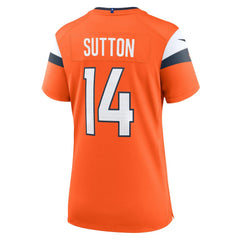 Courtland Sutton Denver Broncos Women's Mile High Collection Game Jersey - Orange Jerseys