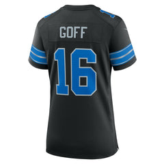 Jared Goff Detroit Lions Women's 2nd Alternate Game Jersey - Black Jerseys