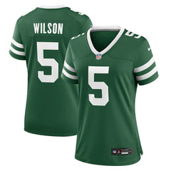 Garrett Wilson New York Jets Women's Game Jersey - Legacy Green Jerseys