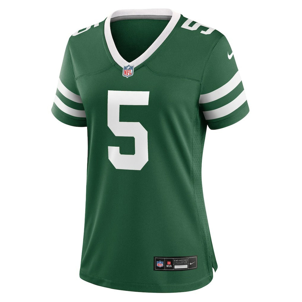 Garrett Wilson New York Jets Women's Game Jersey - Legacy Green Jerseys
