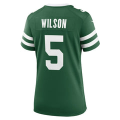 Garrett Wilson New York Jets Women's Game Jersey - Legacy Green Jerseys