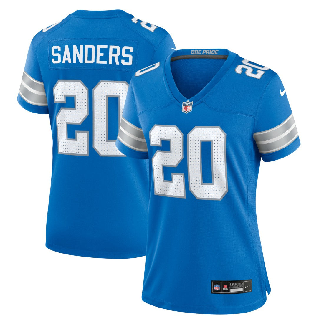 Barry Sanders Detroit Lions Women's Retired Player Game Jersey - Blue Jerseys
