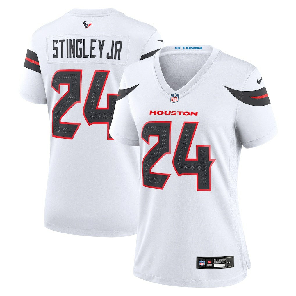 Derek Stingley Jr. Houston Texans Women's Game Jersey - White Jerseys
