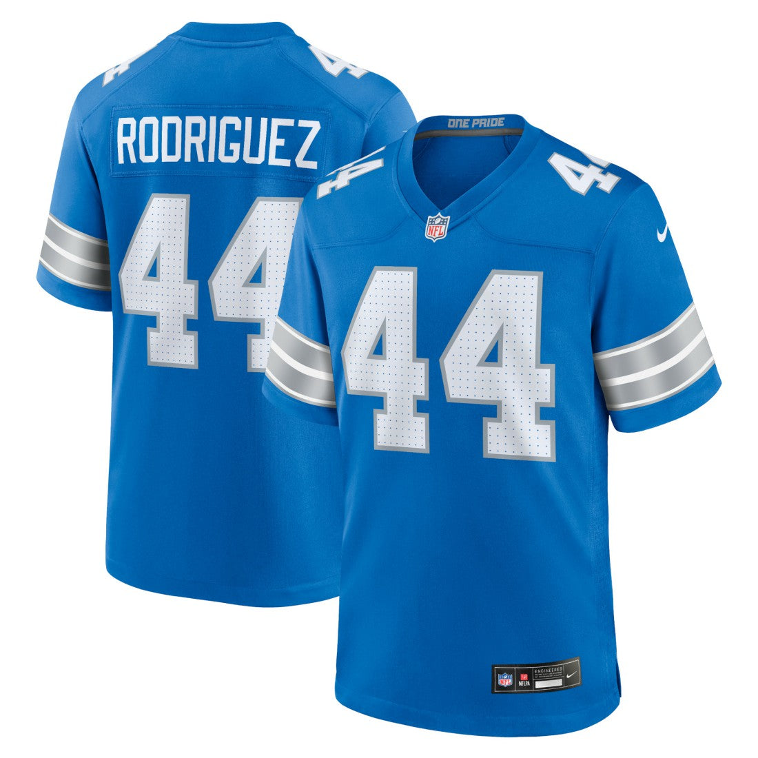 Malcolm Rodriguez Detroit Lions Game Jersey - Blue Jerseys
