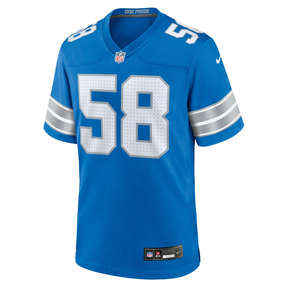 Penei Sewell Detroit Lions Game Jersey - Blue Jerseys