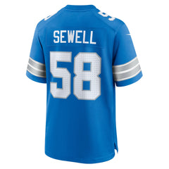 Penei Sewell Detroit Lions Game Jersey - Blue Jerseys