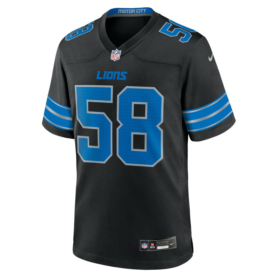 Penei Sewell Detroit Lions 2nd Alternate Game Jersey - Black Jerseys