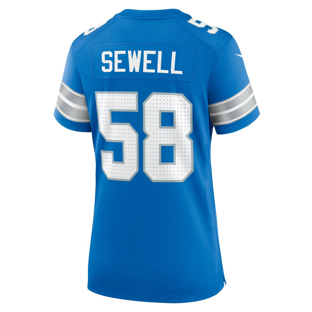 Penei Sewell Detroit Lions Women's Game Jersey - Blue Jerseys