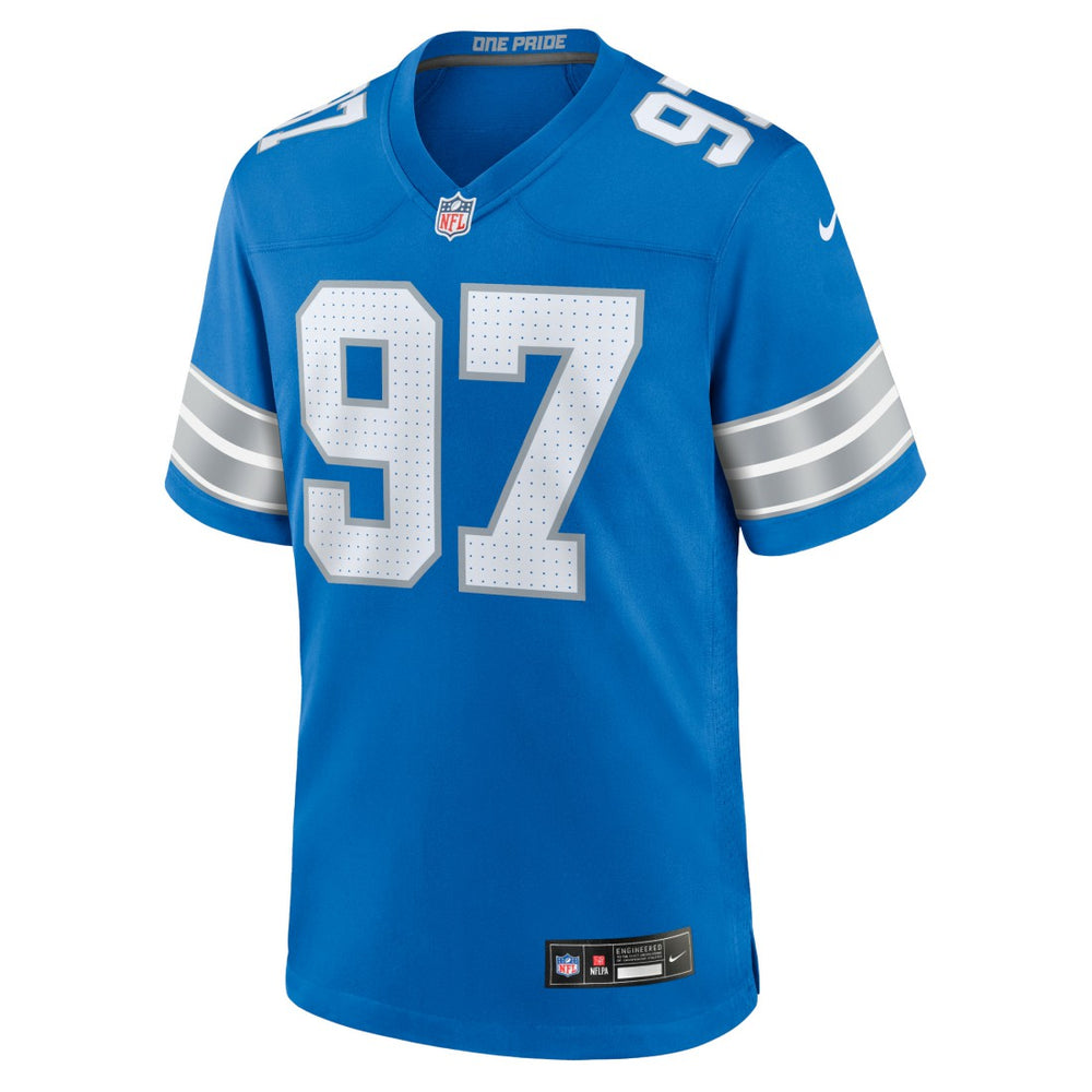 Aidan Hutchinson Detroit Lions Game Jersey - Blue Jerseys