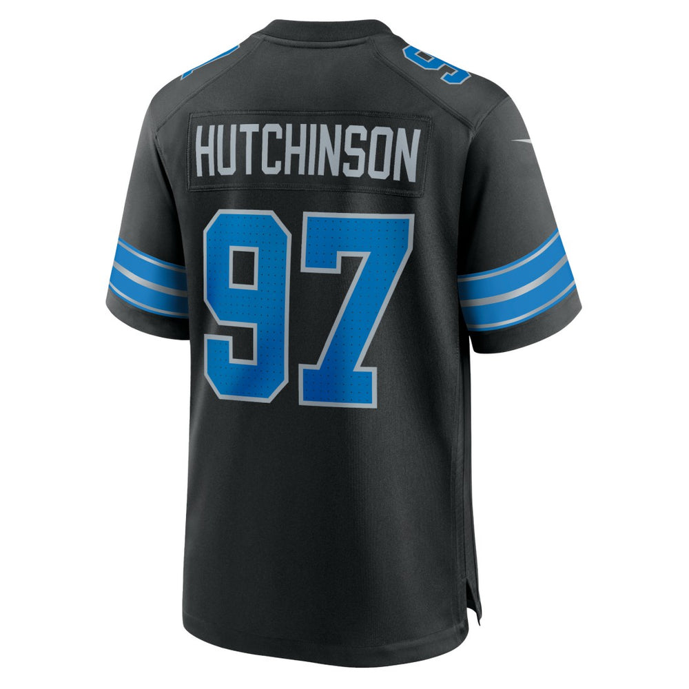 Aidan Hutchinson Detroit Lions 2nd Alternate Game Jersey - Black Jerseys