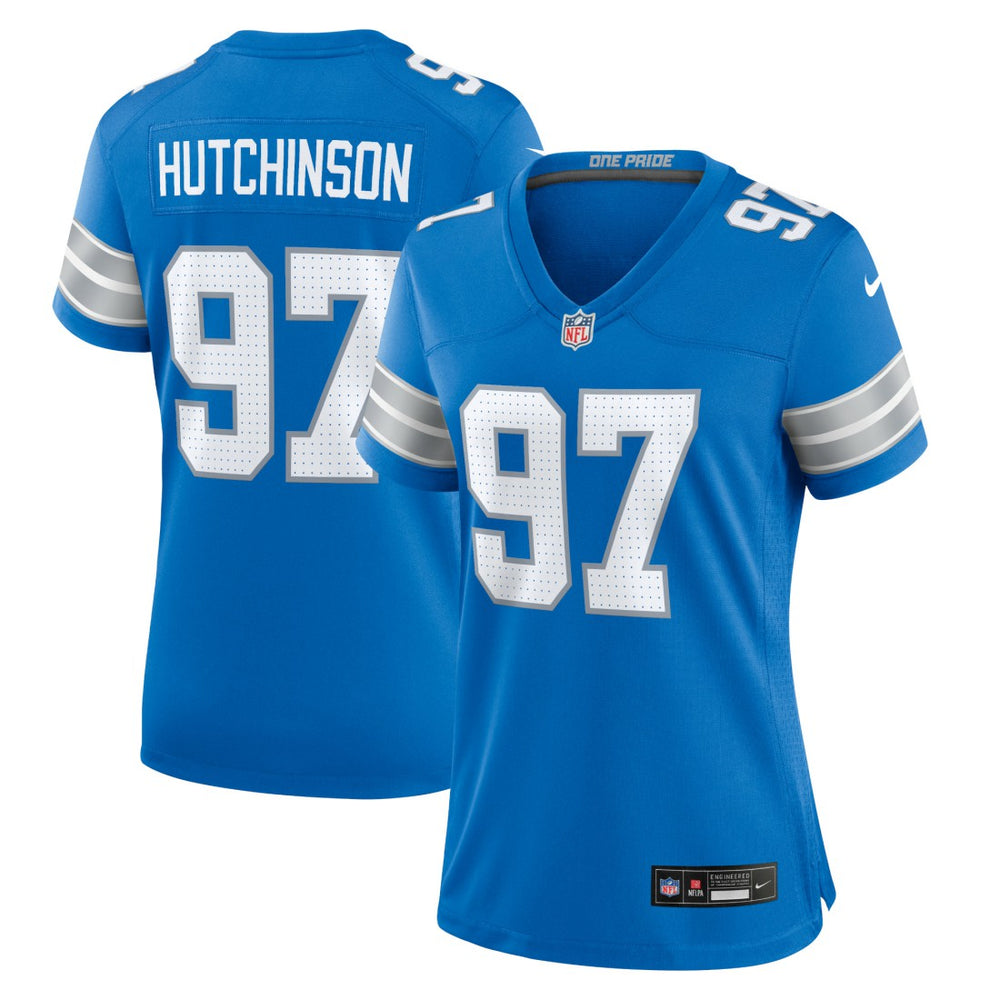 Aidan Hutchinson Detroit Lions Women's Game Jersey - Blue Jerseys