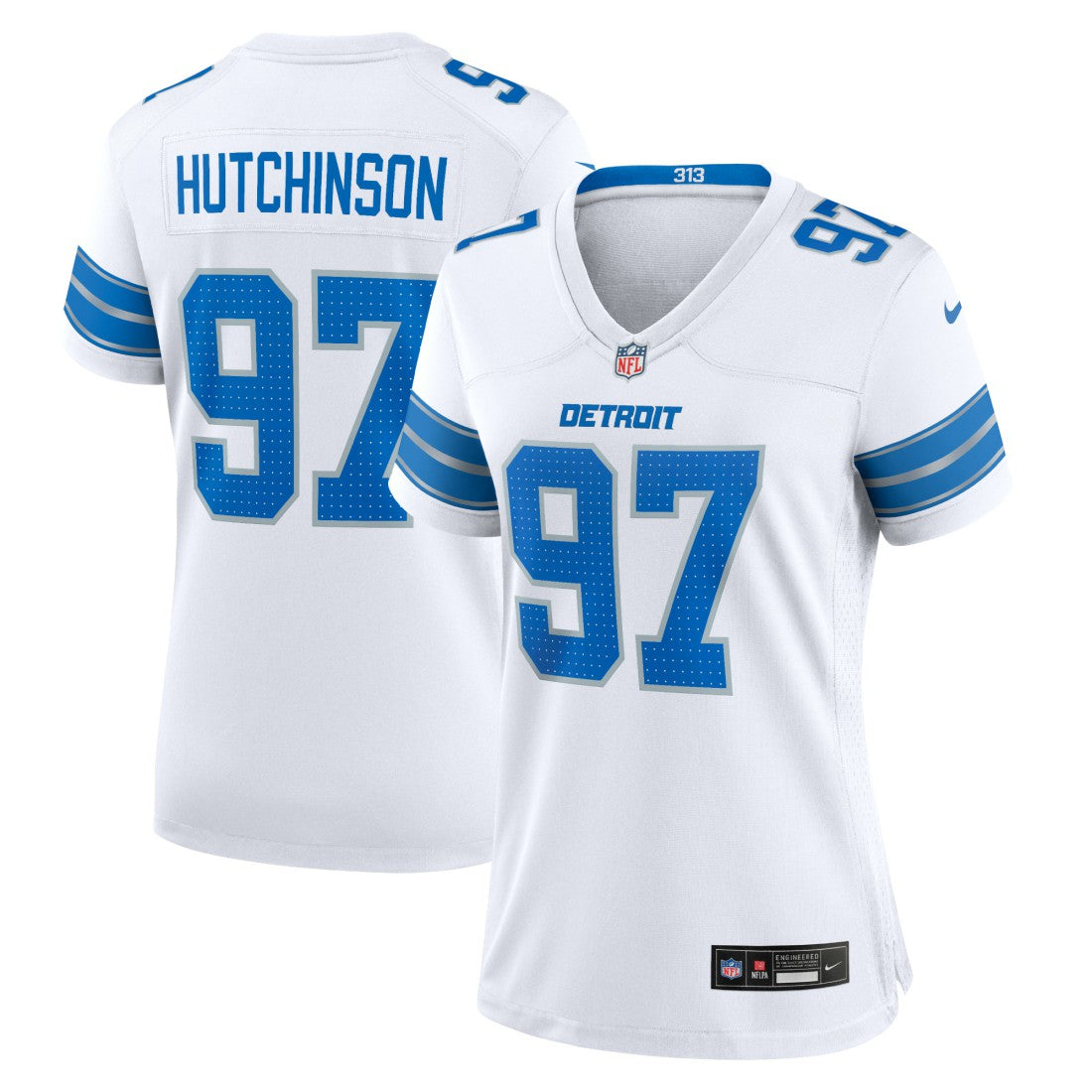 Aidan Hutchinson Detroit Lions Women's Game Jersey - White Jerseys