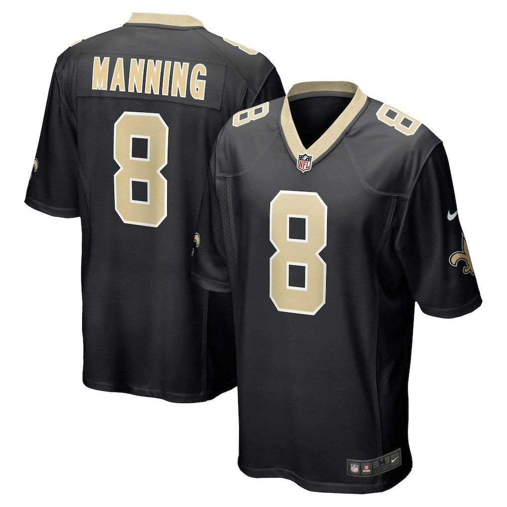Archie Manning New Orleans Saints Retired Player Game Jersey - Black Jerseys