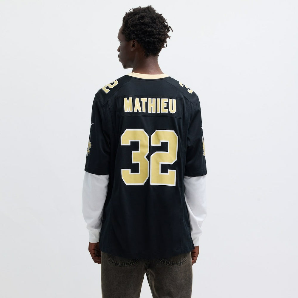 Tyrann Mathieu New Orleans Saints Game Jersey - Black Jerseys
