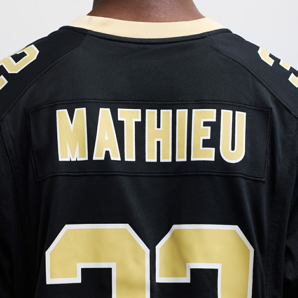 Tyrann Mathieu New Orleans Saints Game Jersey - Black Jerseys