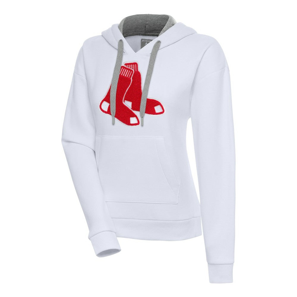 Boston Red Sox Antigua Women's Victory Pullover Hoodie - White Hoodies