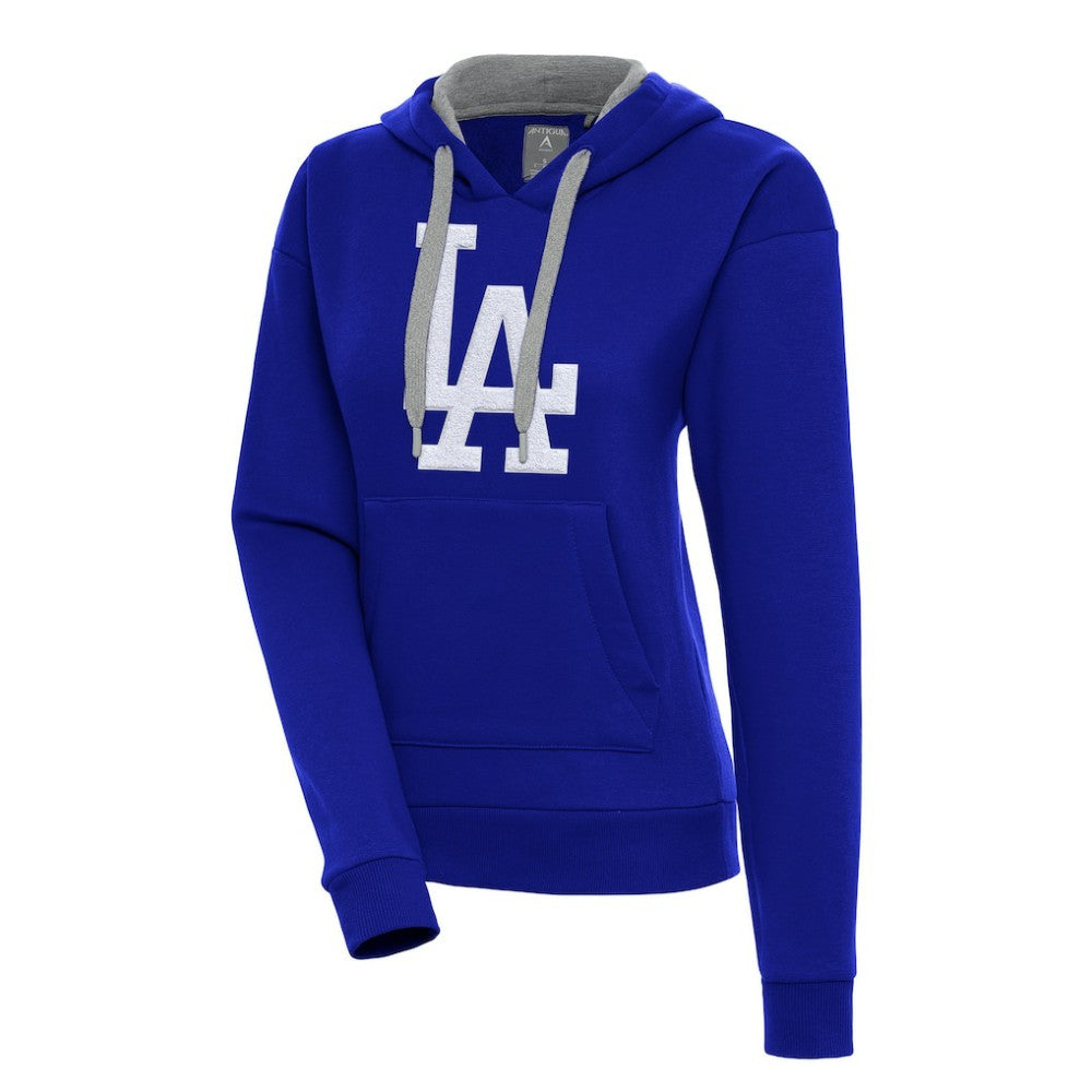 Los Angeles Dodgers Antigua Women's Victory Pullover Hoodie - Royal Hoodies
