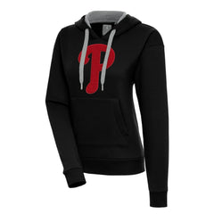 Philadelphia Phillies Antigua Women's Victory Pullover Hoodie - Black Hoodies