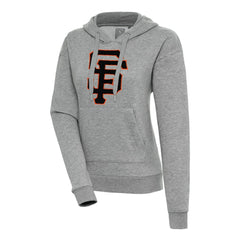 San Francisco Giants Antigua Women's Victory Pullover Hoodie - Heather Gray Hoodies