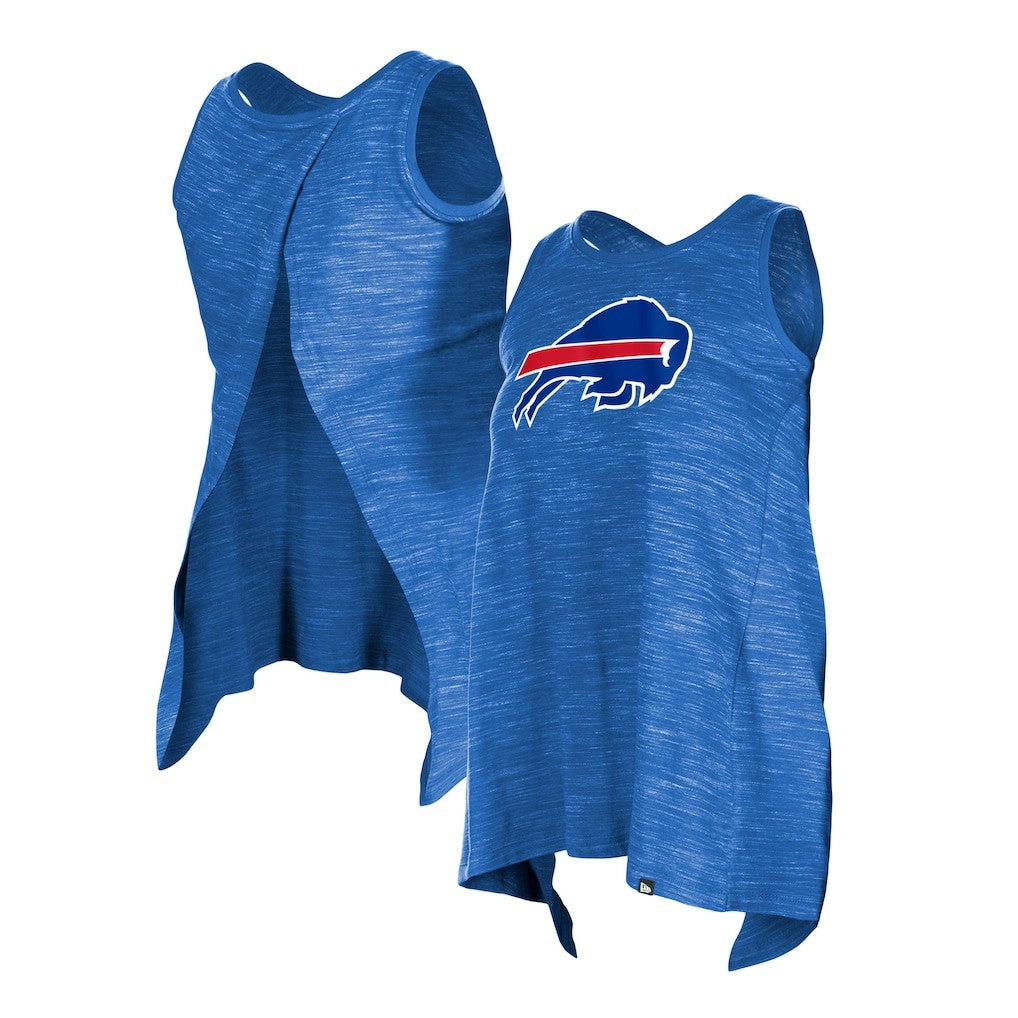Buffalo Bills New Era Women's Plus Size Space Dye Active Tank Top - Royal Tops