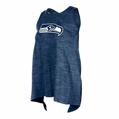 Seattle Seahawks New Era Women's Plus Size Space Dye Active Tank Top - College Navy Tops
