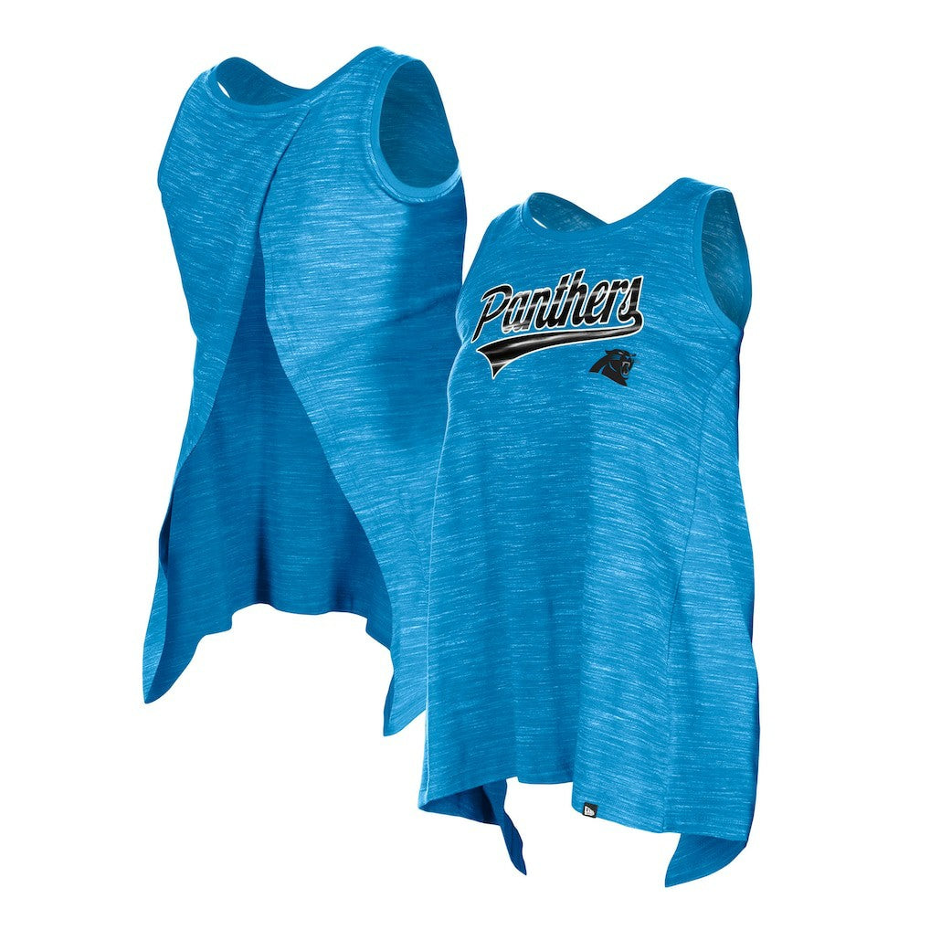 Carolina Panthers New Era Women's Space Dye Active Tank Top - Blue Tops