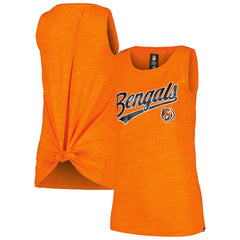 Cincinnati Bengals New Era Women's Space Dye Active Tank Top - Orange Tops