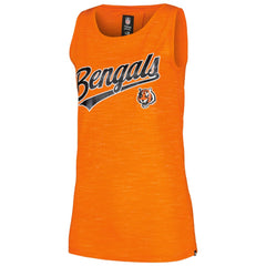 Cincinnati Bengals New Era Women's Space Dye Active Tank Top - Orange Tops