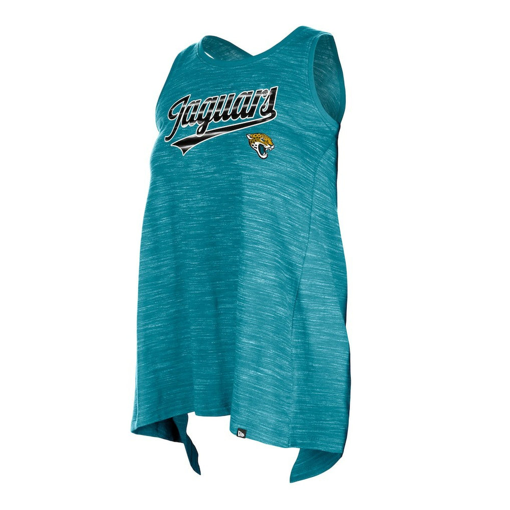 Jacksonville Jaguars New Era Women's Space Dye Active Tank Top - Teal Tops