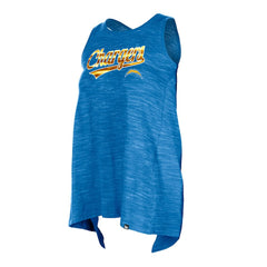 Los Angeles Chargers New Era Women's Space Dye Active Tank Top - Powder Blue Tops
