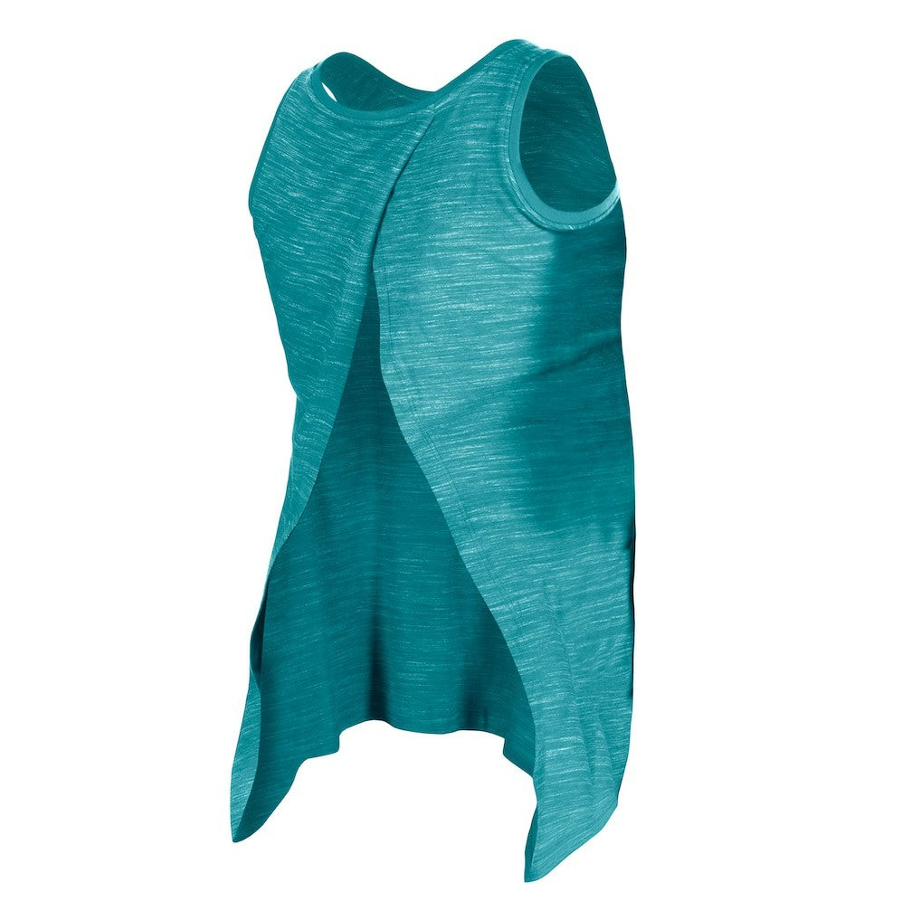 Miami Dolphins New Era Women's Space Dye Active Tank Top - Aqua Tops