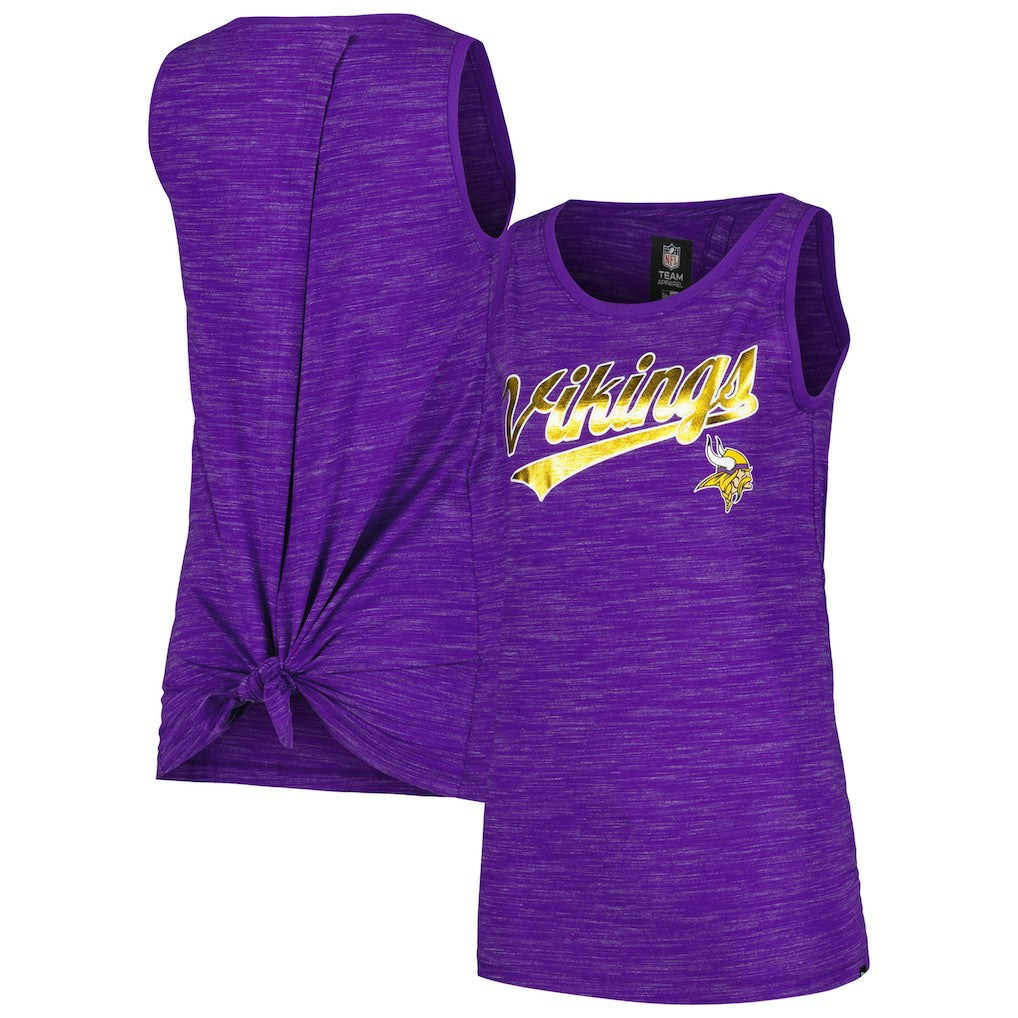 Minnesota Vikings New Era Women's Space Dye Active Tank Top - Purple Tops