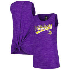 Minnesota Vikings New Era Women's Space Dye Active Tank Top - Purple Tops