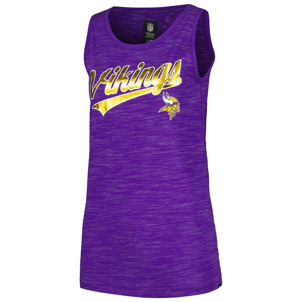 Minnesota Vikings New Era Women's Space Dye Active Tank Top - Purple Tops