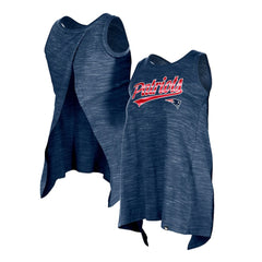 New England Patriots New Era Women's Space Dye Active Tank Top - Navy Tops