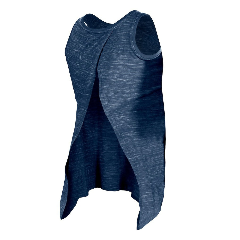 New England Patriots New Era Women's Space Dye Active Tank Top - Navy Tops