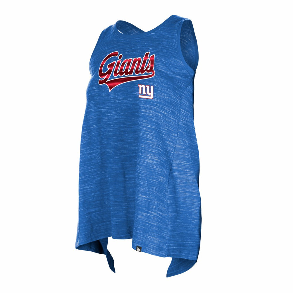 New York Giants New Era Women's Space Dye Active Tank Top - Royal Tops