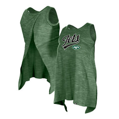 New York Jets New Era Women's Space Dye Active Tank Top - Green Tops