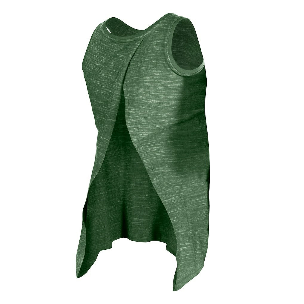 New York Jets New Era Women's Space Dye Active Tank Top - Green Tops