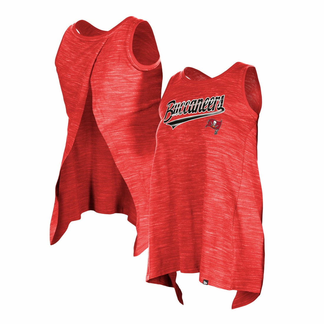 Tampa Bay Buccaneers New Era Women's Space Dye Active Tank Top - Red Tops
